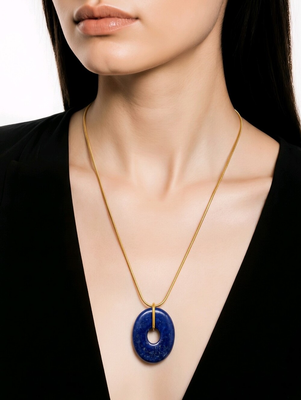 Mayamar Lapis Lazuli Pendant Necklace & Gift Bag